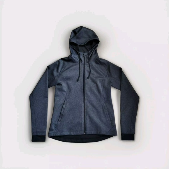 Tesla Full Zip HOODIE Jacket Women's Size Large‎ Gray - Picture 1 of 9